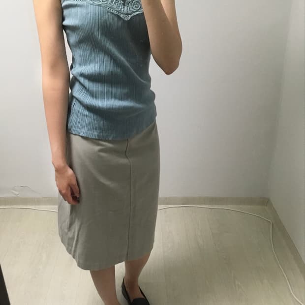 Mint Lace Sleeveless Top