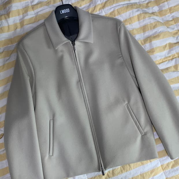 엘무드 미니멀 캐시미어 트러커 자켓 42