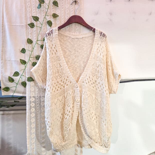 OLIVE DES OLIVE 투버튼 볼레로 가디건