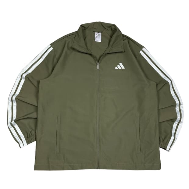 아디다스 카키컬러 바람막이