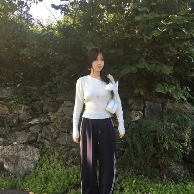 아워캐비넷 ice track pants 블랙 L