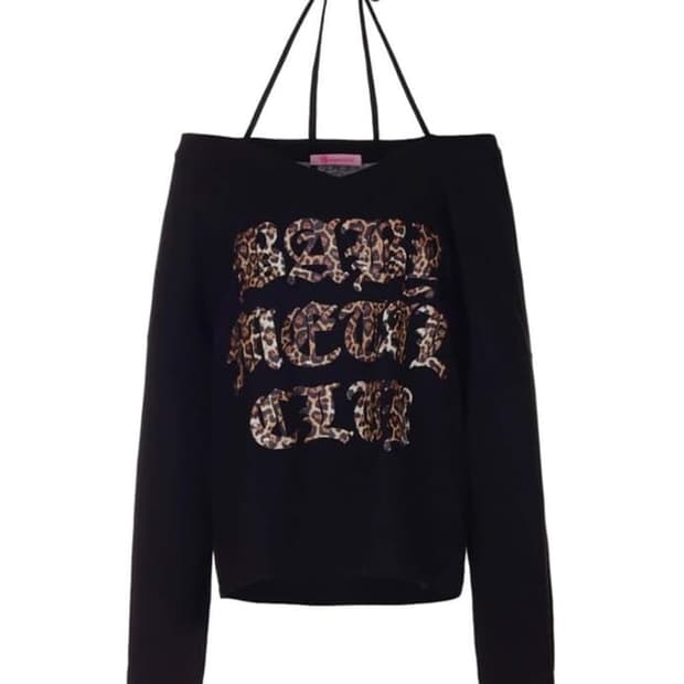 베메클 베이비메탈클럽 레오파드 스트링 티 (블랙)