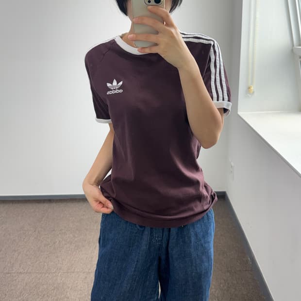 Adidas 아디다스 트랙탑 브라운 반팔