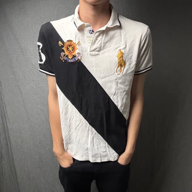 폴로 치프키프 블랙와치 빅포니 금장 M