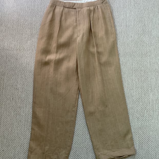 폴로랄프로렌 usa 사이드어저스트 리넨 팬츠