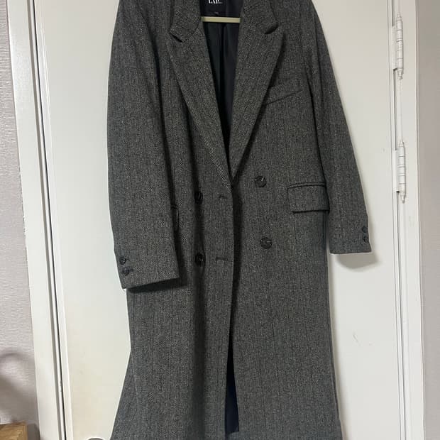 Lap 헤링본 더블 코트