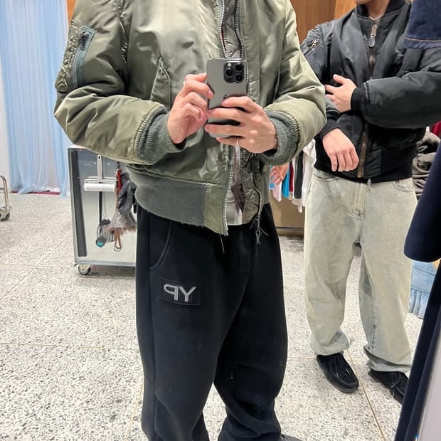 90s 알파인더스트리 ma-1 카키