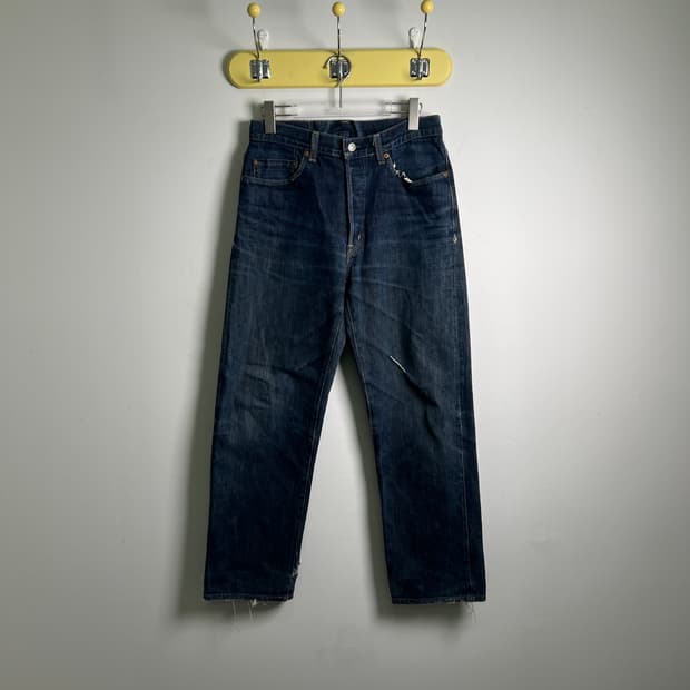 블루블루재팬 스트레이트 핏 데님 팬츠 32