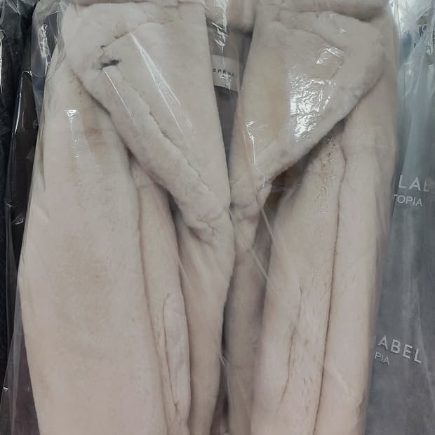 SPRUNG 리얼 토끼털 래빗 퍼 자켓