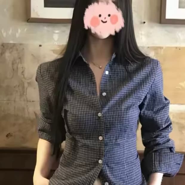 체크무늬 셔츠