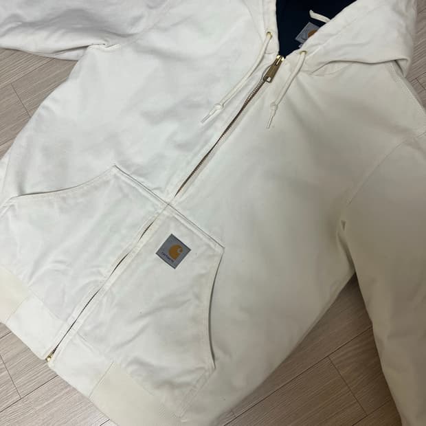 칼하트 액티브 자켓 왁스드 화이트
