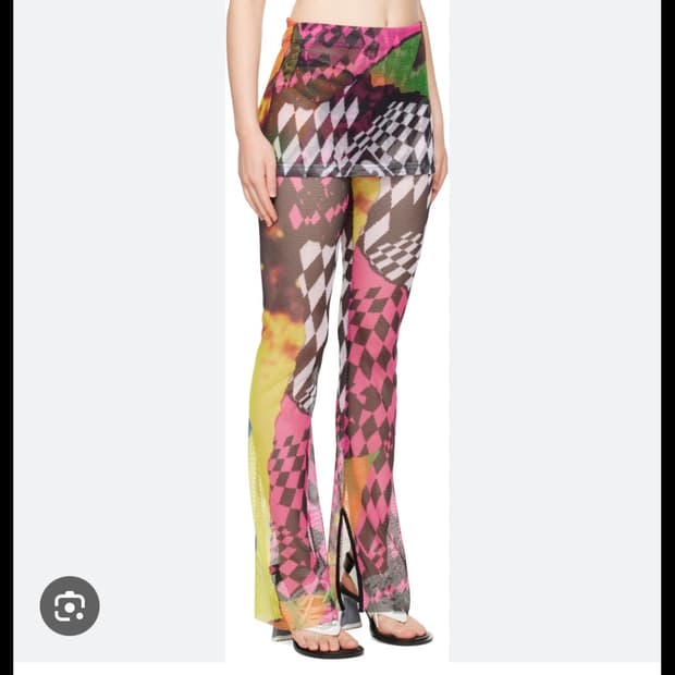 rave review 메쉬 팬츠