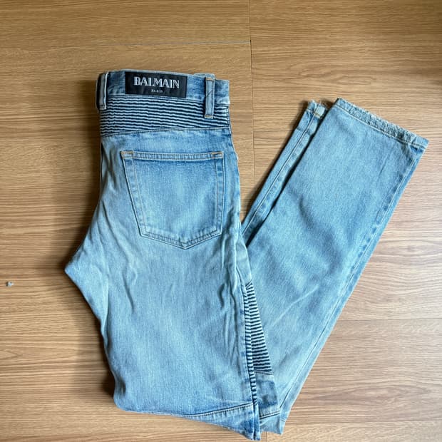 발망 남성 바이커 데님 청바지 