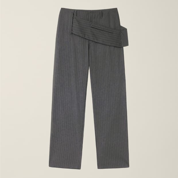 누마레 BELTED POCKET TROUSER GREY