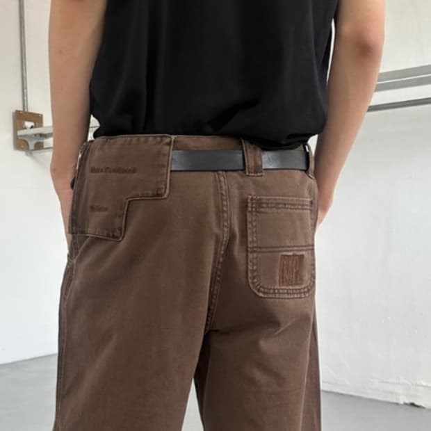 플라스틱프로덕트 쇼츠 브라운 (L)