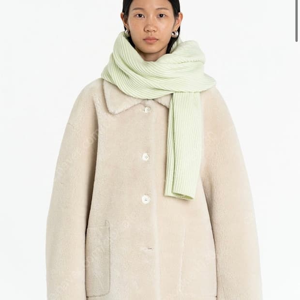 AMOMENTO 리버서블 시어링 코트