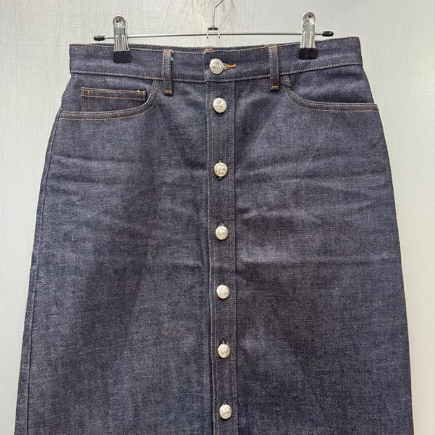 A.P.C. 아페쎄 테레즈 생지 데님 미디스커트
