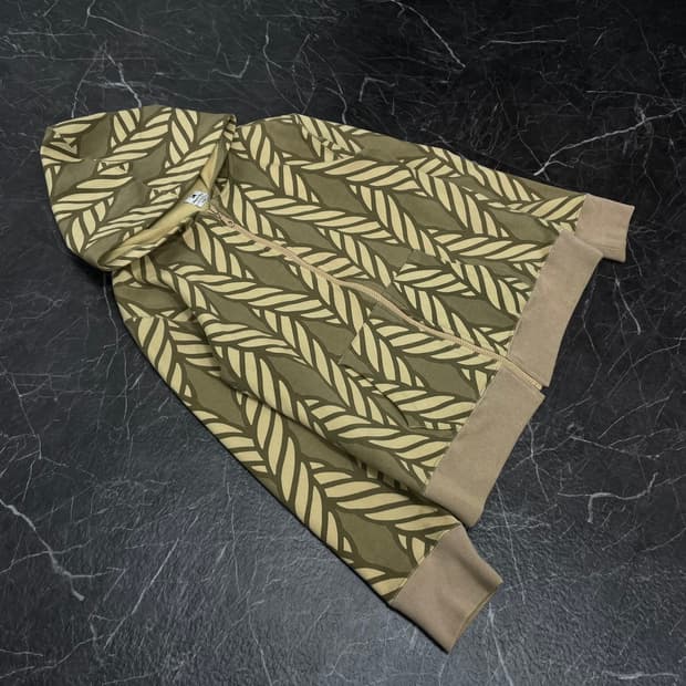 M 사스콰치패브릭스 로프 패턴 후드집업