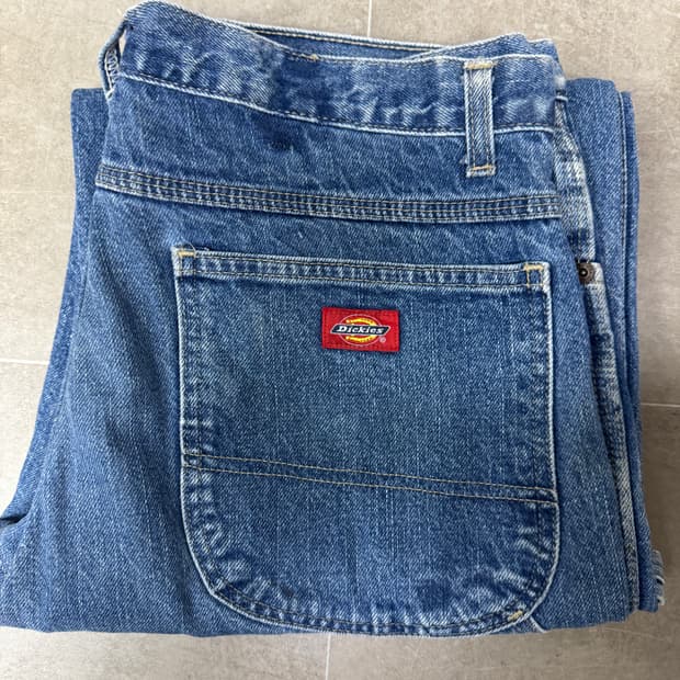 [빈티지] 디키즈(Dickies) 데님 카펜터 워크 팬츠 (중청)
