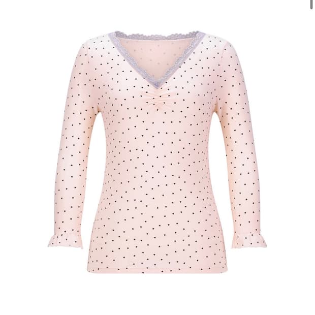 샵페어리 레이스 티 mini heart lace top