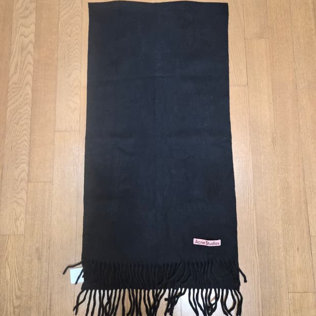 (정품) 아크네스튜디오 로고 패치 멜란지 스카프 (명품 목도리 머플러)