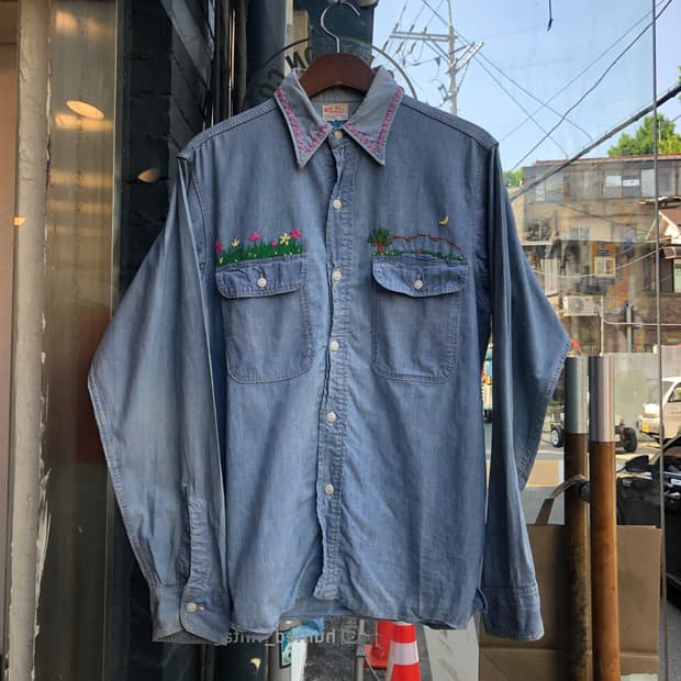 50s Bigmac chambray shirt-L