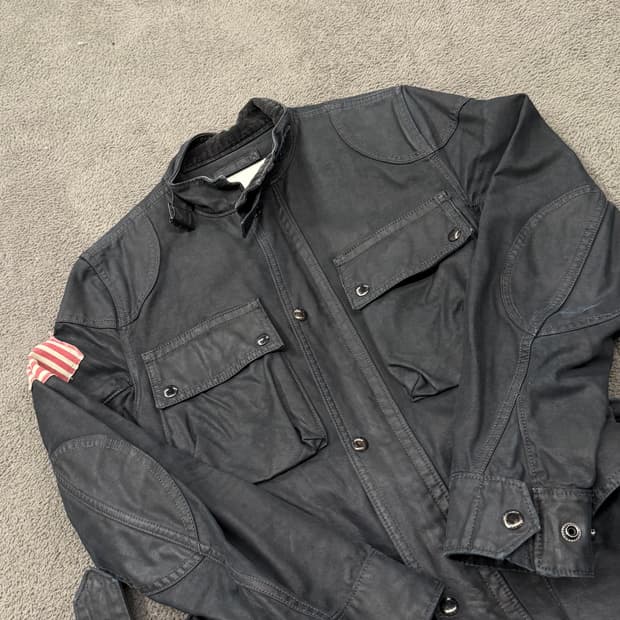 [정품/XS] 데님앤서플라이 오일클로쓰 벨티드 자켓 c1