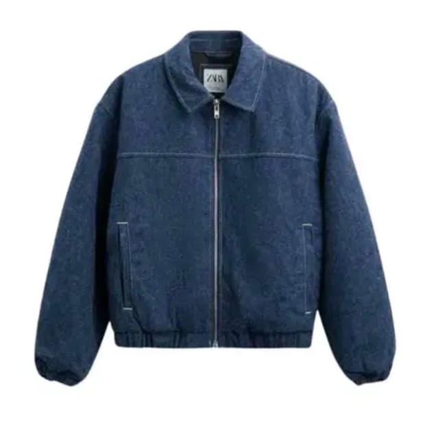 자라 데님 봄버 자켓 L
