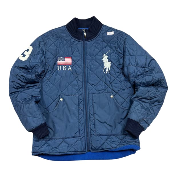 ✨ (바배) 폴로 랄프로렌 성조기 빅포니 퀄팅 자켓 점퍼 