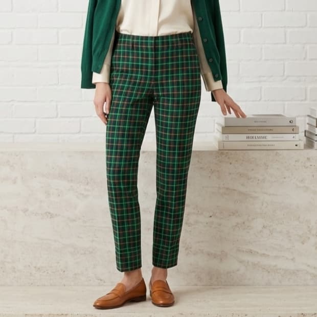 [27]띠어리 정품 체크 슬랙스