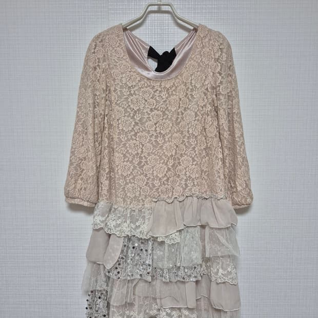 모리걸 연베이지 원피스