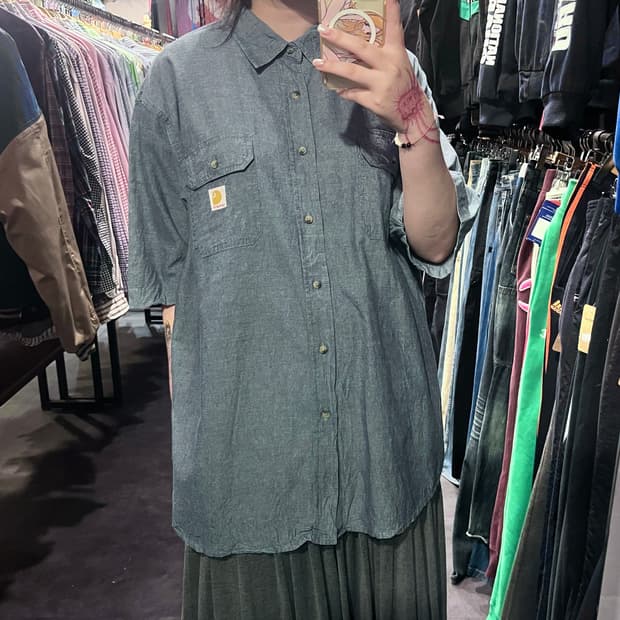  [IM] Carhartt 칼하트 데님 셔츠 연청