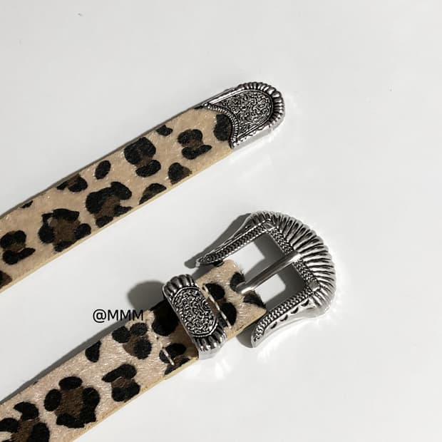 레오파드 호피 송치 벨트🐆