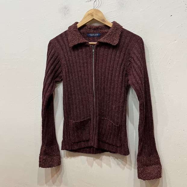 JEAN COX JPN 골지 니트집업 우먼즈 