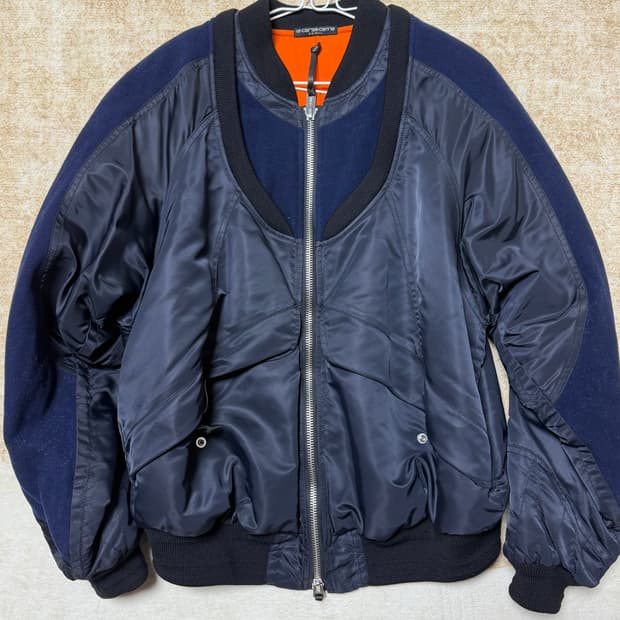 [46]타카히로미야시타 더 솔로이스트 14AW 이중봄버 네이비