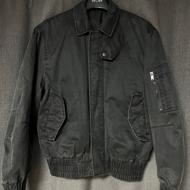 [s]자라 왁스 가공 워시드 재킷 8281/350 GREY