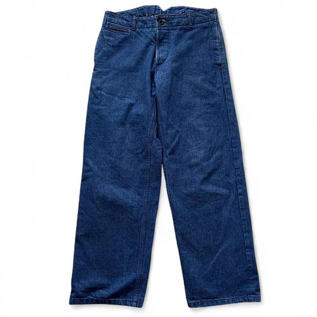 outil 우티 판탈론 아를 데님 신치백 워크 팬츠