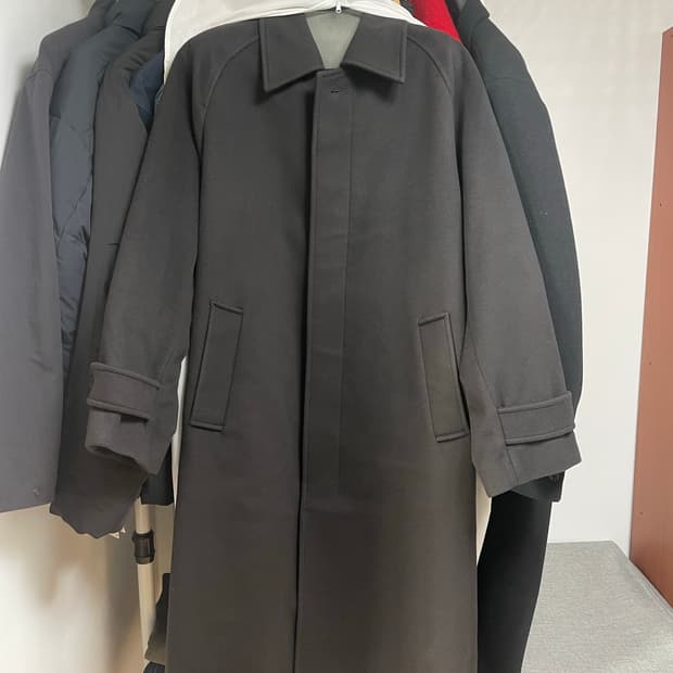 인사일런스 마펠 캐시미어 발마칸코트 머드그레이(L)