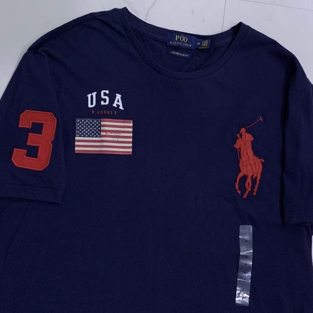 (새상품) 폴로 빅포니 성조기 티셔츠