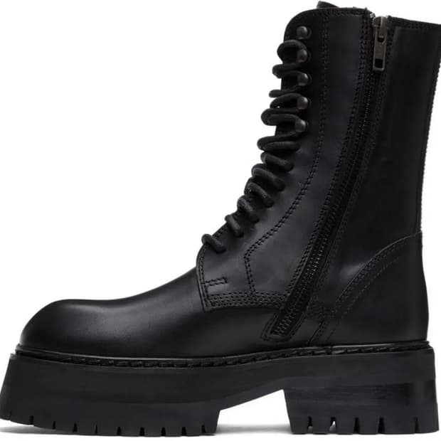 Ann demeulemeester 앤드뮐미스터 플랫폼 컴뱃부츠