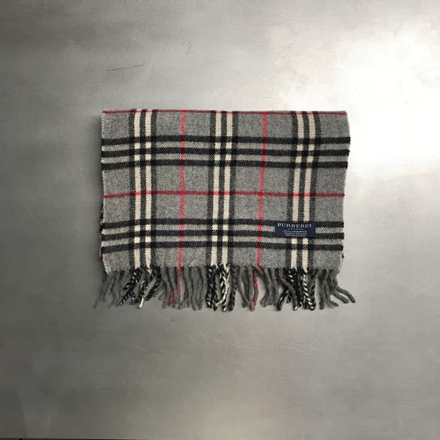 버버리 정품 램스울 머플러 그레이