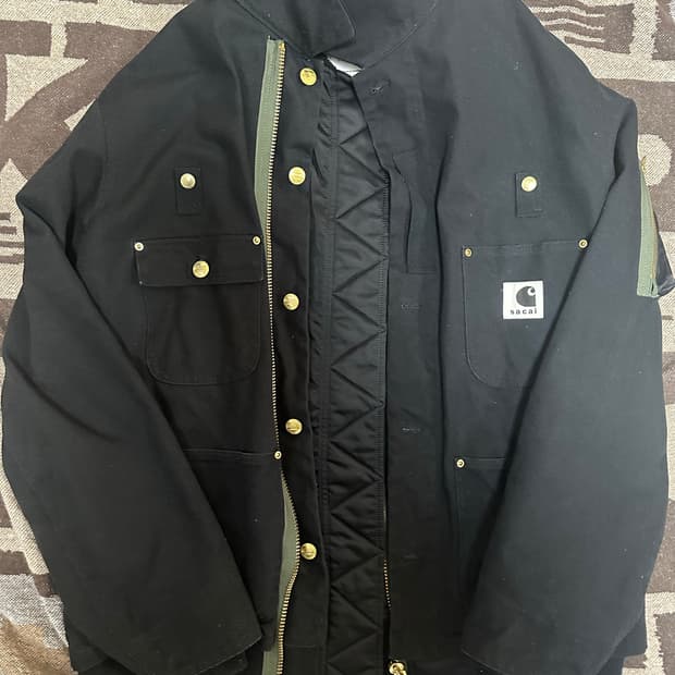 사카이 칼하트 23aw ma-1 자켓 블랙 3사이즈