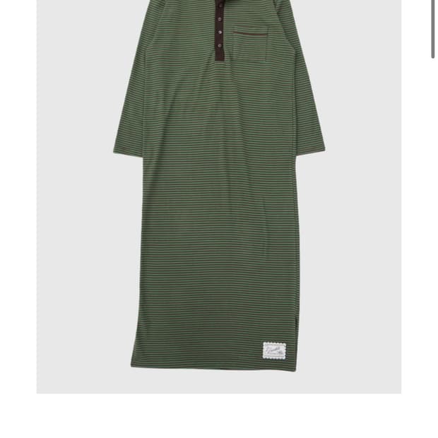 프레클 카라 스트라이프 원피스 드레스