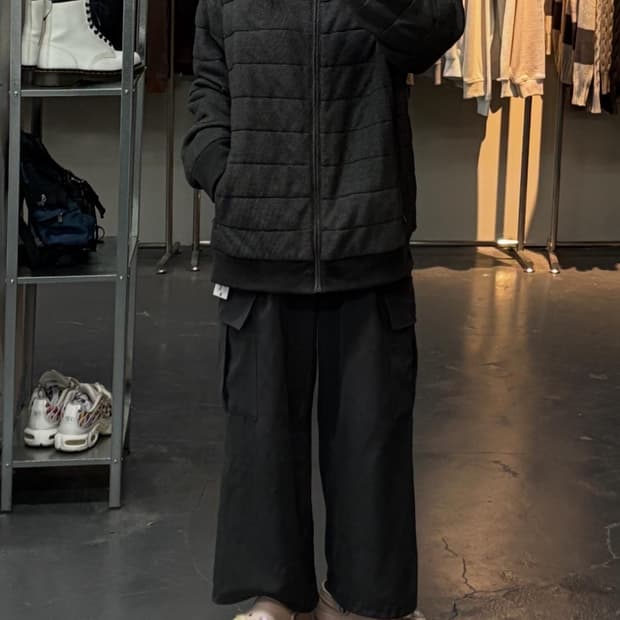 폴로랄프로렌 신형 자수 그레이 패디드 재킷 A2342