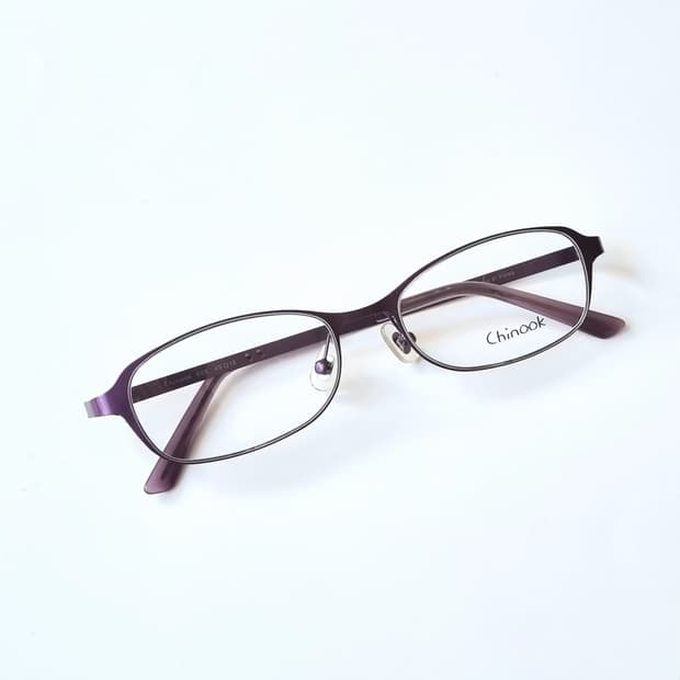 데드스탁 퍼플 라운드 오벌 가벼운 안경테 373
