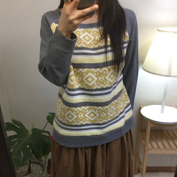 [Liskhro] retro esnic pattern ragulan mt