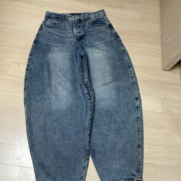 투븐 로맨 워싱 와이드 데님팬츠