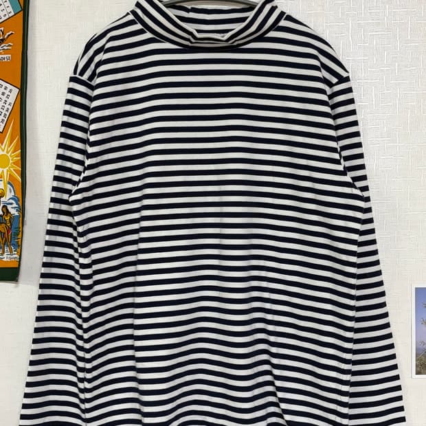 nanamica 모크넥 티셔츠 (Made in Japan)