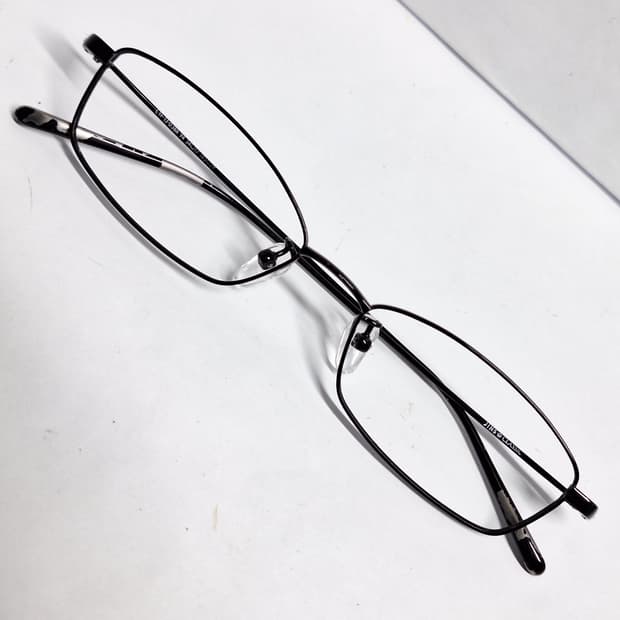 진스 클래식 CTF-13-038A 블랙 초경량 슬림 메탈 안경테 일본수입