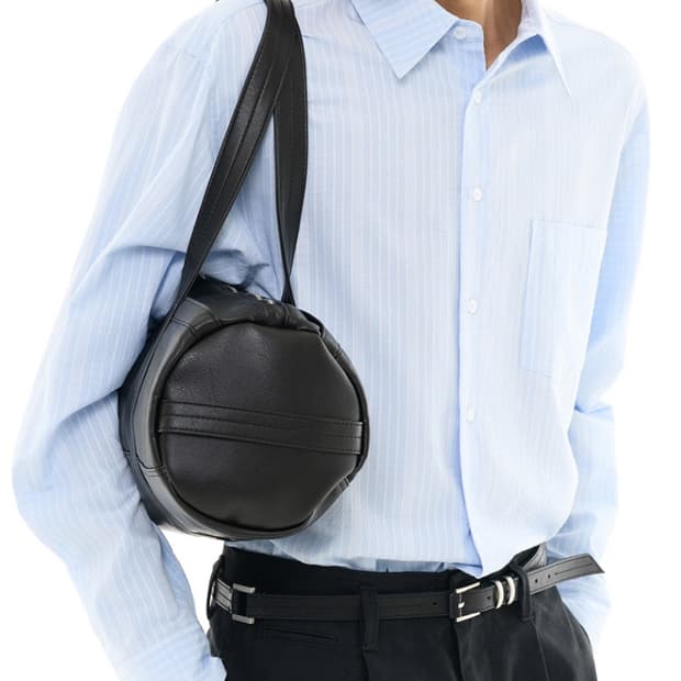 비슬로우 릴렉스드 체크 셔츠 스카이 M